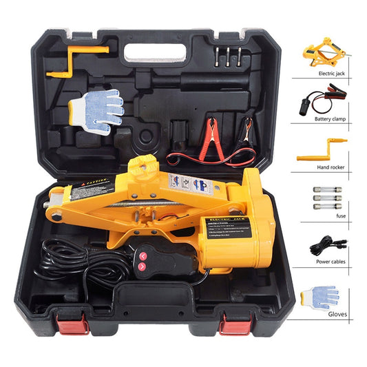 12V Car Electric Jack Portable Scissor Jacks Automatic Lifting 2Ton Machinisms Lift Jack Wheel Disassembly Replacement Aid Tools ,Robust Construction