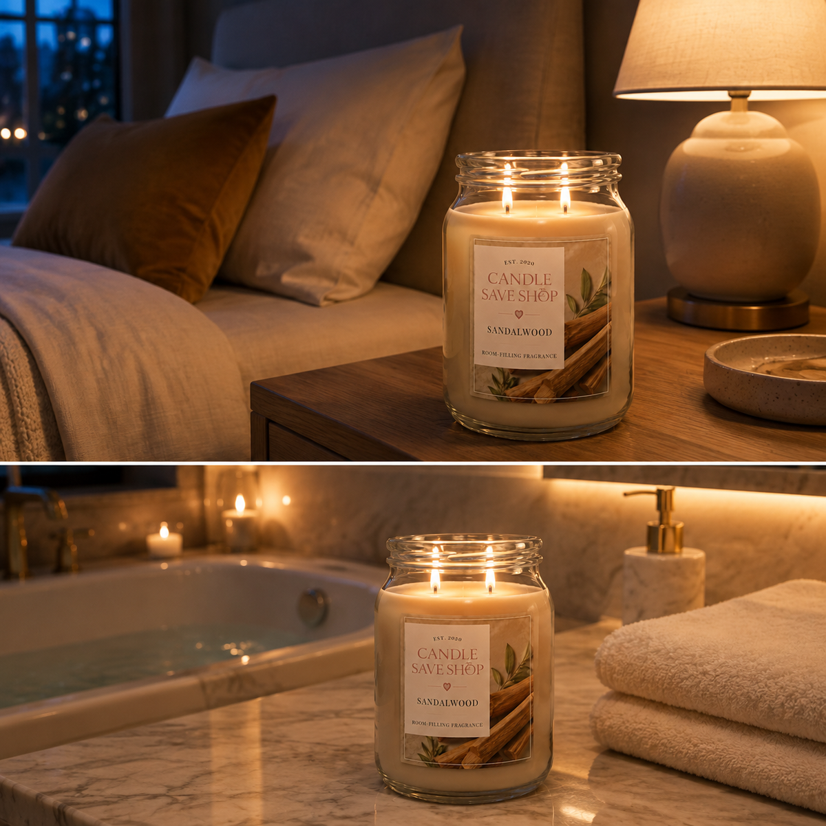 Sandalwood Scented Candle