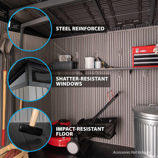 Lifetime 8.3 Ft. x 8.3 Ft. Outdoor Storage Shed