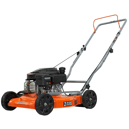Yardmax YG0545 CA 20" 170cc OHV Gas Powered Push Walk-Behind Lawn Mower, 2-in-1, 7 Cutting Heights