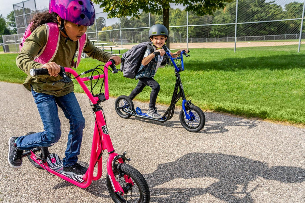 2026 NewMongoose Expo Scooter. 12-inch wheels. ages 6 and up. grey