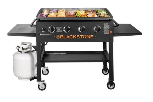 Blackstone 4-Burner 36" Griddle Cooking Station with Side Shelves