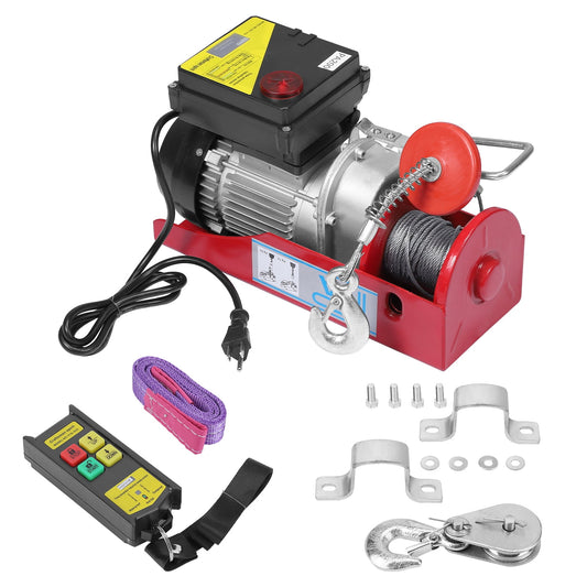 Ourlova Electric Hoist 440 LBS Lift Electric Hoist Crane Power System with Remote Control 110V Electric Wire Crane