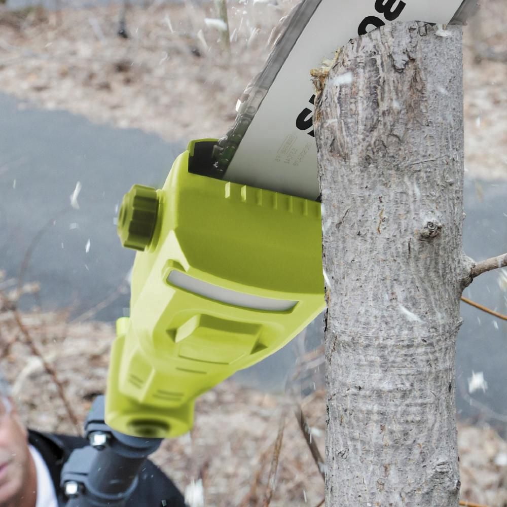 Sun Joe 24V-PS8-LTE 24-Volt iON+ Cordless Telescoping Pole Chainsaw Kit, 8-Inch, W/ 2.0-Ah Battery and Charger