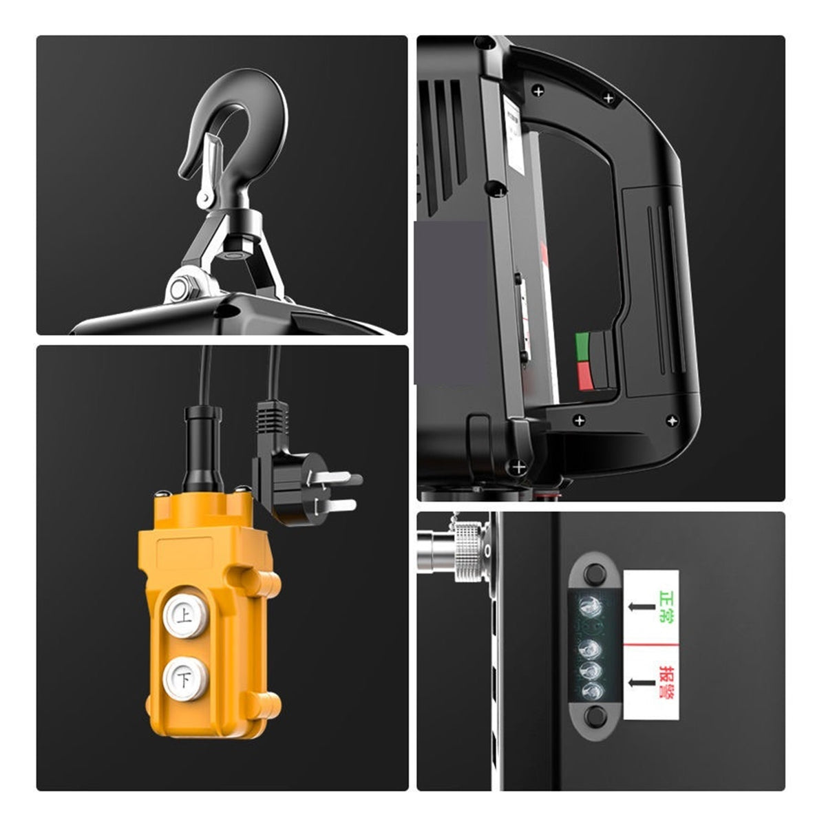 Electric Hoist,500Kg Portable Crane Electric Hoist For Cars, Home Improvement, Cargo Handling, Production Workshop Lifting ,Powerful Pulling Performance