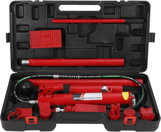 20 Ton Porta Power Hydraulic Kit Auto Body Frame Repair with 3.9 Ft Hose and Case