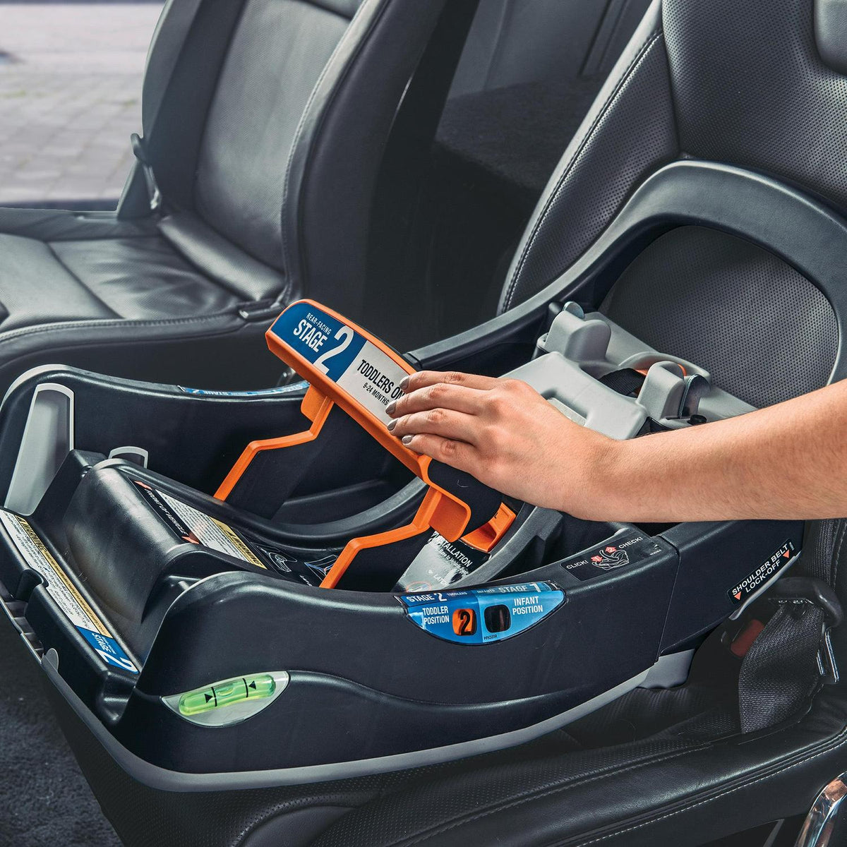 2026 NewChicco Fit2 Adapt Infant & Toddler Car Seat - Ember (Black). New