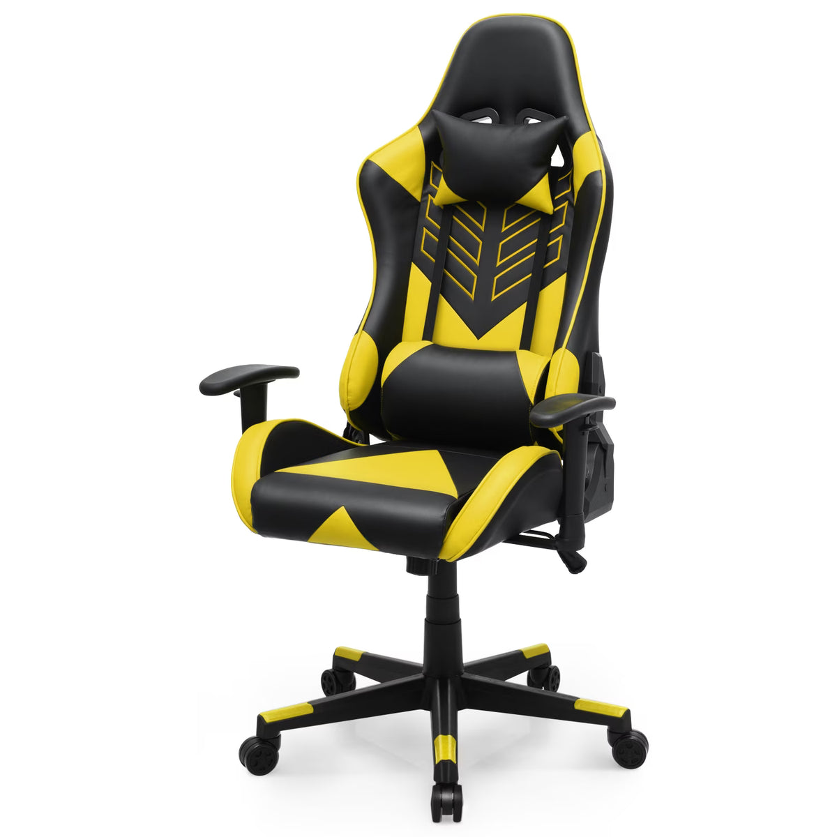 2026 NewMagshion Ergonomic Gaming Chair, Comfortable Gaming Chair, Computer Chair Leather Desk Chair Adjustable Swivel Gaming Office Chair, Blue