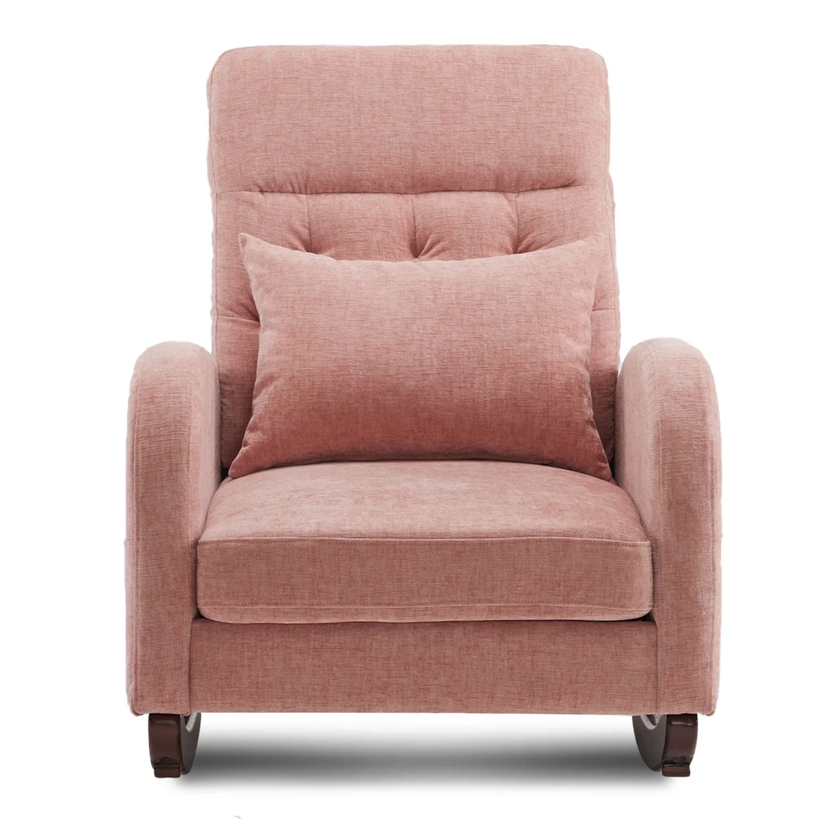 2026 NewKtaxon Rocking Accent Chair Glider Reading Chair Comfy Teddy Velvet Upholstered Single Sofa Rocker for Living Room, Nursery, Bedroom Beige