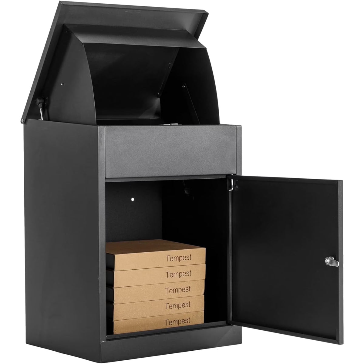 2026 NewICEELF Large Package Delivery Boxes, Galvanized Steel, Lockable, Anti-Theft, 17.3" x 13.8" x 22.1"