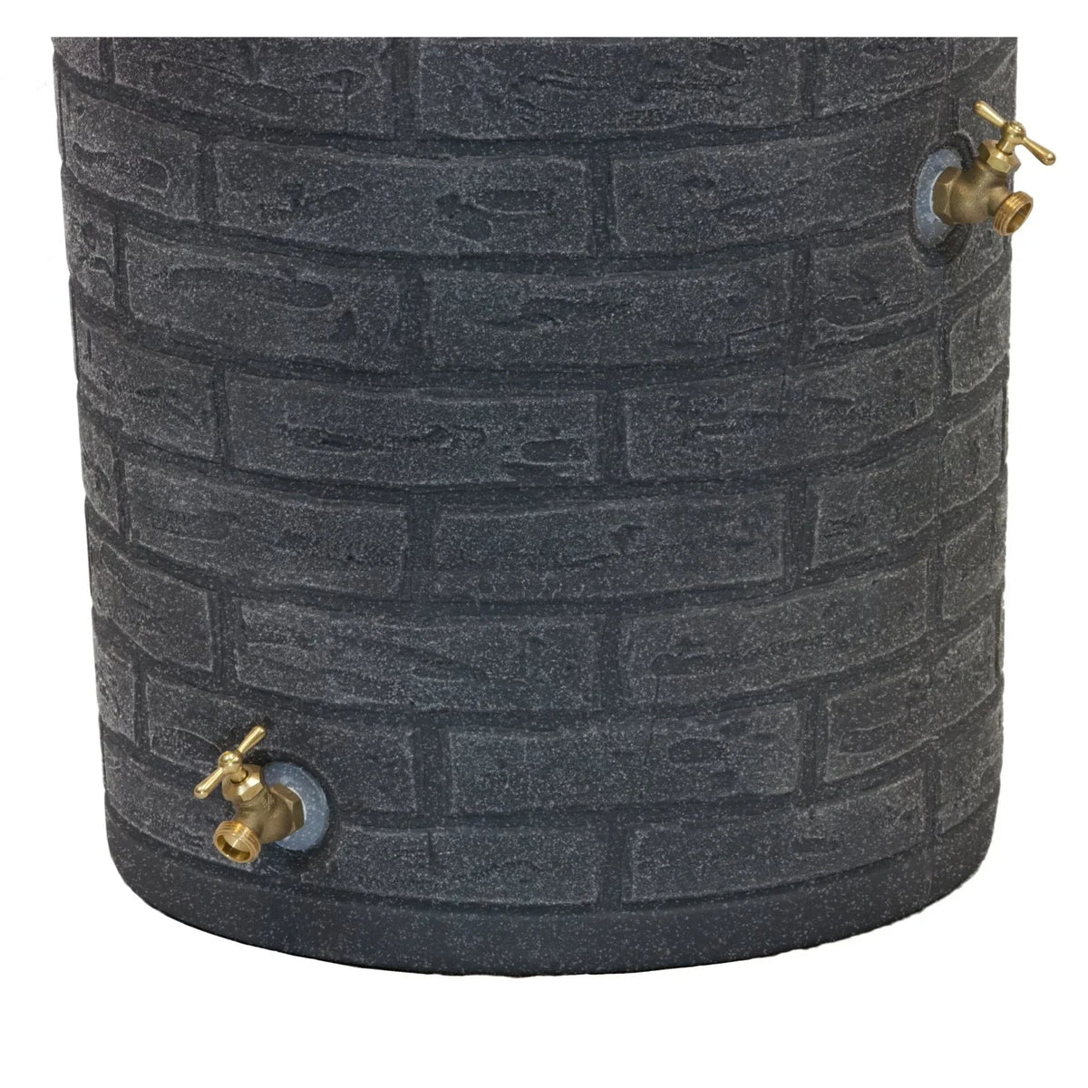 2026 NewGood Ideas IMP-D50-DAR Impressions Downton Rain Saver Rain Barrel, 50 Gallon, Dark Granite