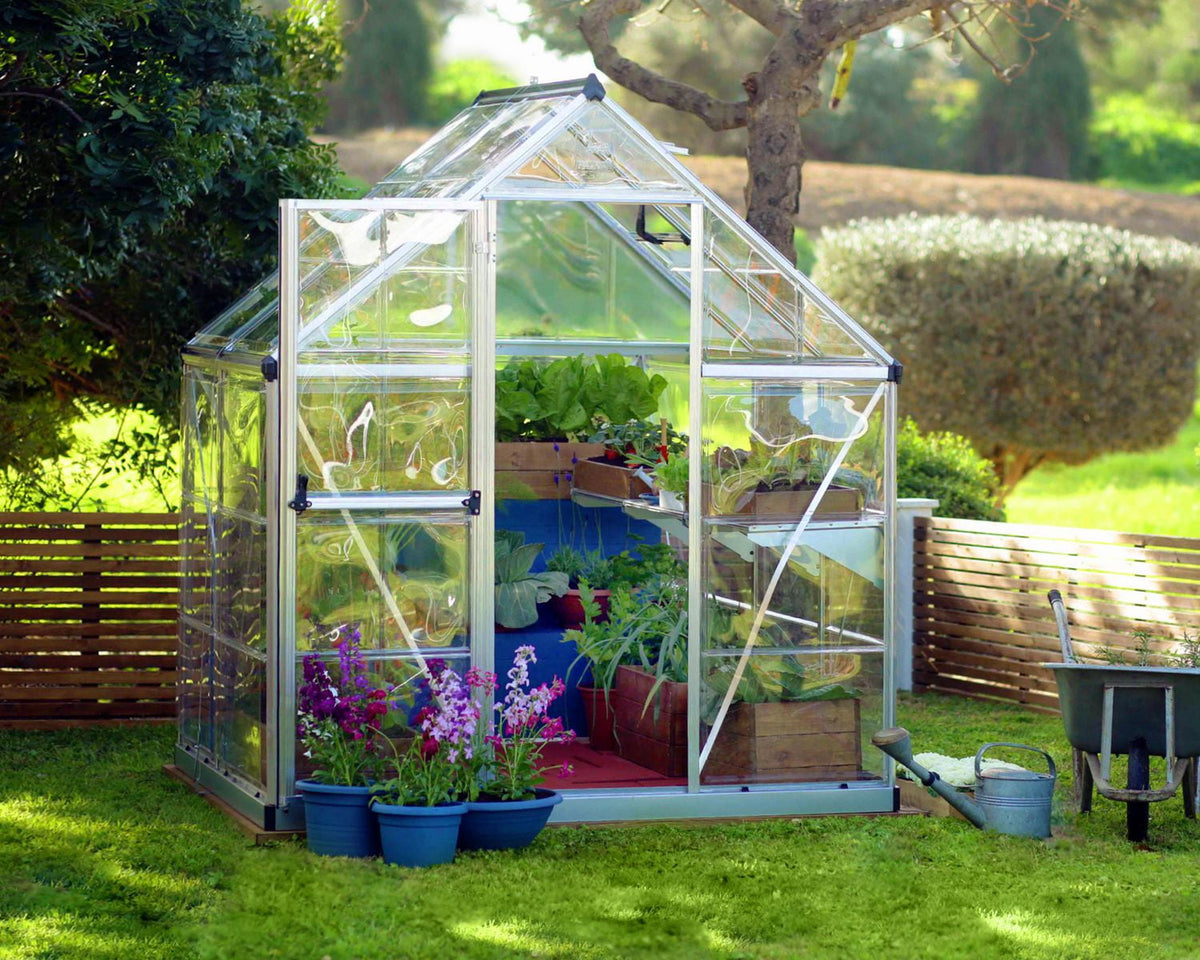 Harmony 6 ft. x 4 ft. Greenhouse Kit - Silver