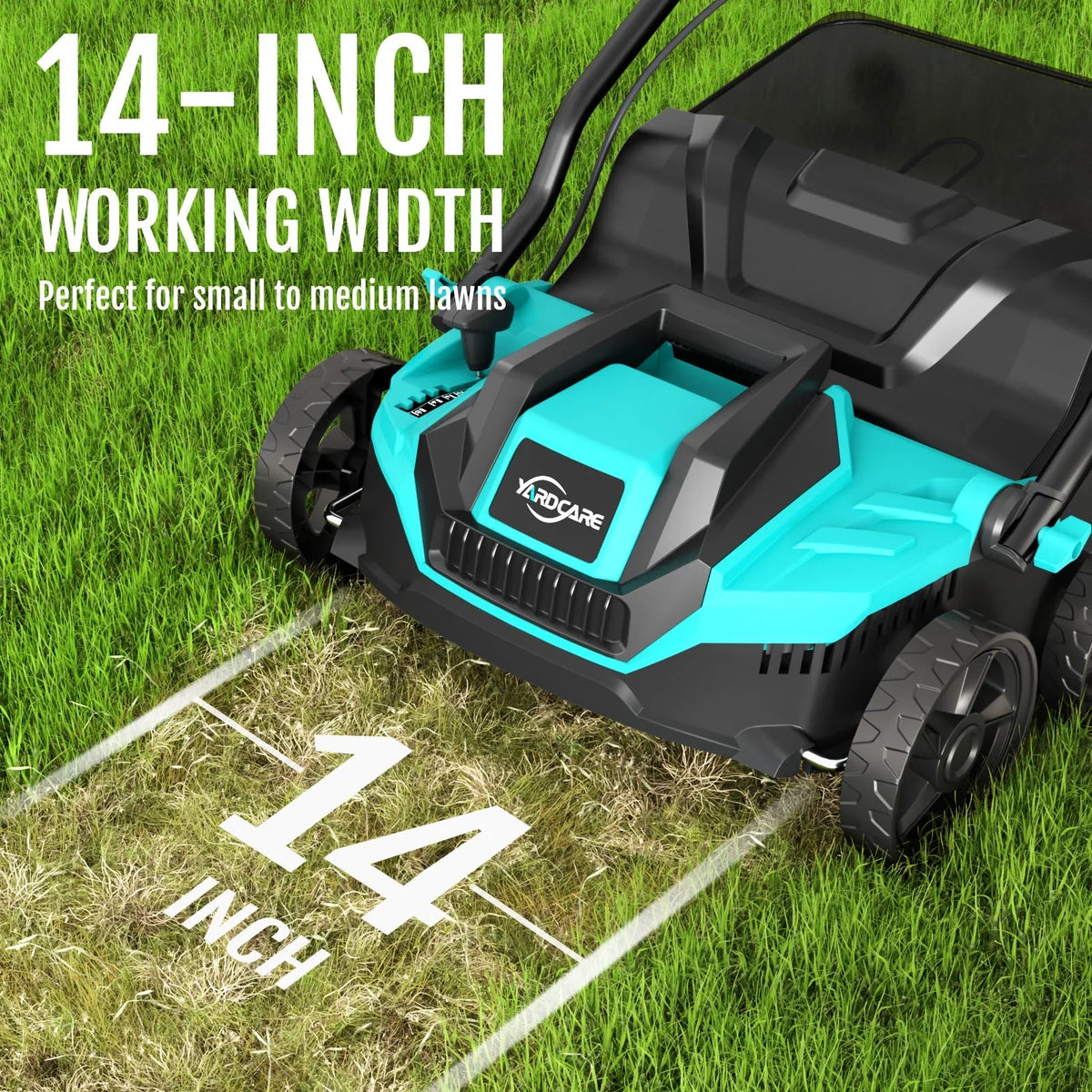 2026 New2-in-1 Scarifier and Dethatcher �C Deep Soil Revitalization with High-Torque Motor, Adjustable Depth Control, Dual Safety Switch & Removable 10.5-Gallon Thatch Bag