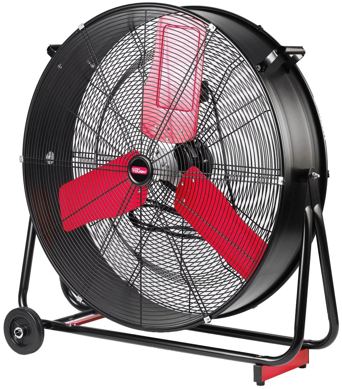 2026 NewHyper Tough New 30 inch High Velocity Tilted Drum Fan Red & Black