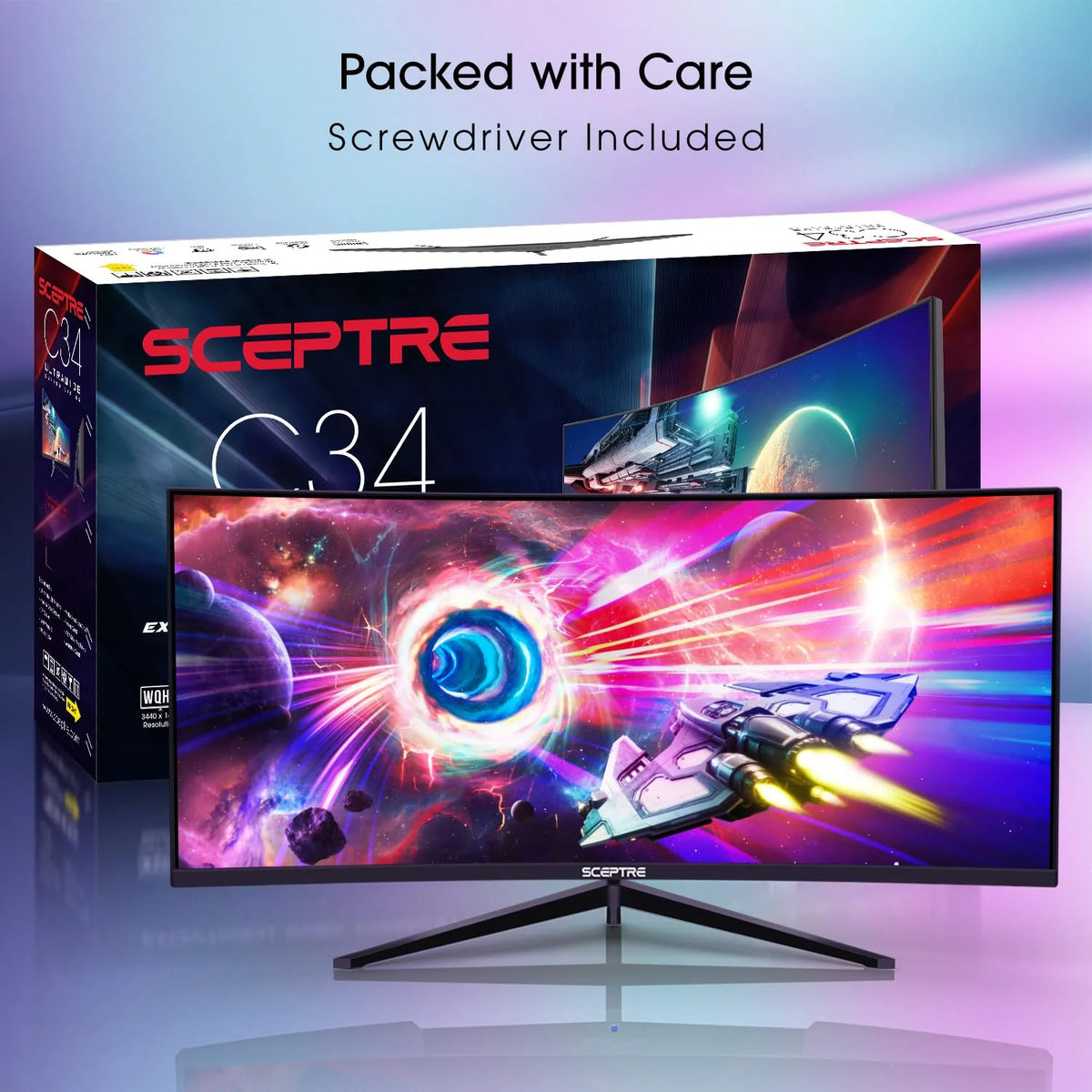 Sceptre 34 Inch 165Hz Curved Ultrawide WQHD Monitor  sgtnighsdesigns
