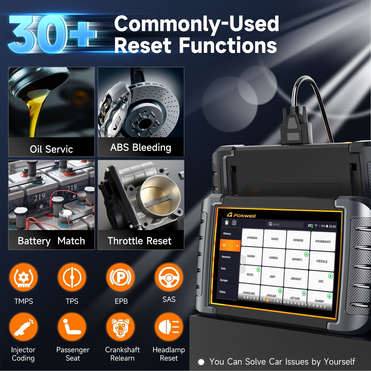 Foxwell NT809+BM310 Full-System Automotive Diagnostic Tool