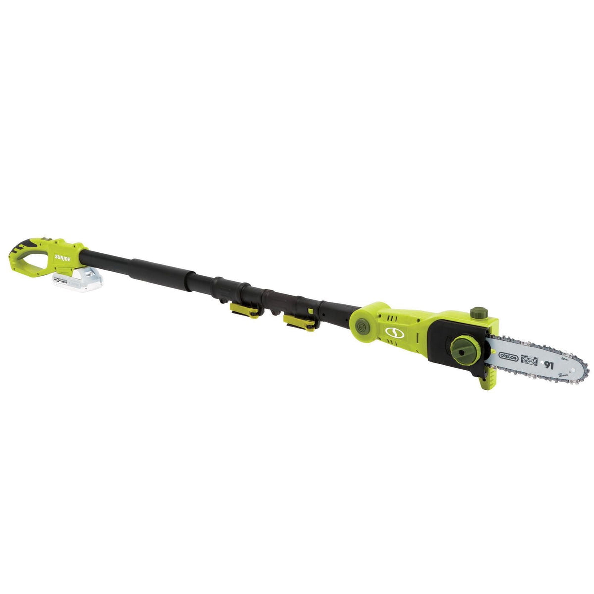 Sun Joe 24V-PS8-LTE 24-Volt iON+ Cordless Telescoping Pole Chainsaw Kit, 8-Inch, W/ 2.0-Ah Battery and Charger