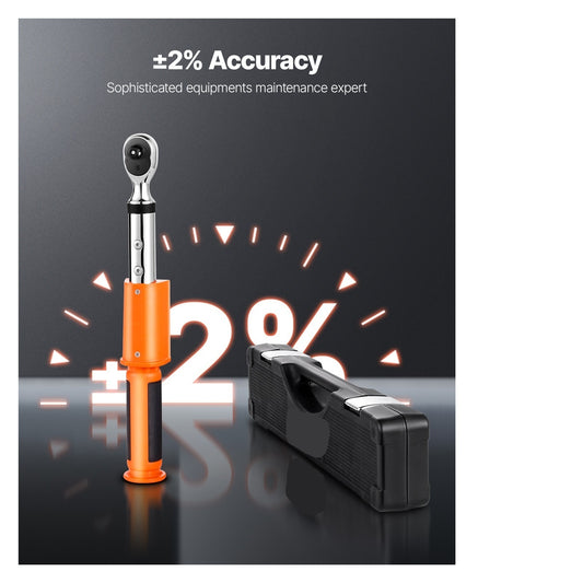 Digital Torque Wrench 72-Tooth ±2% High Accuracy Electronic Torque Wrench Preset Value Buzzer ,Widely Used