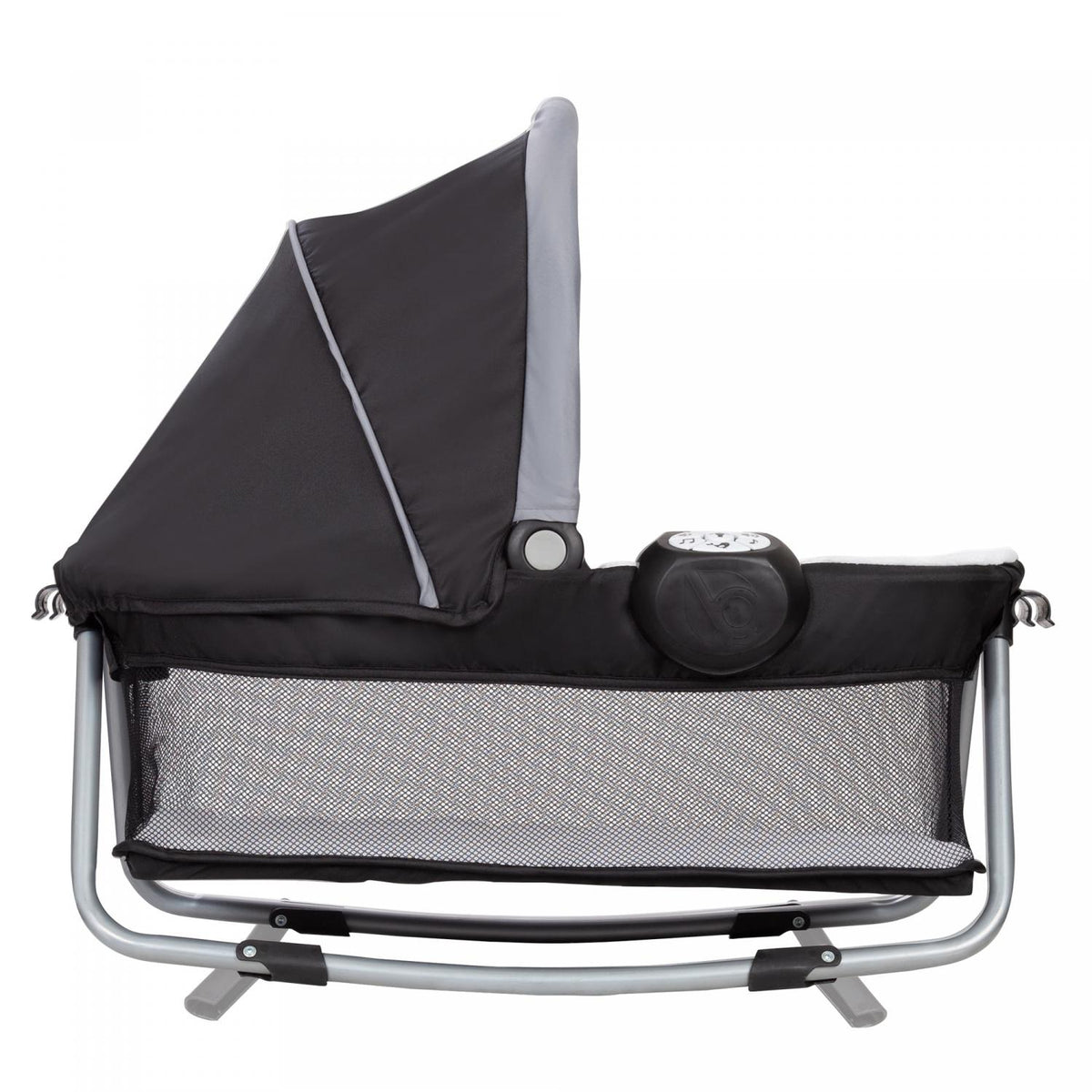 2026 NewBaby Trend Simply Smart Nursery Center Playard with Bassinet and Travel Bag - Whisper Grey