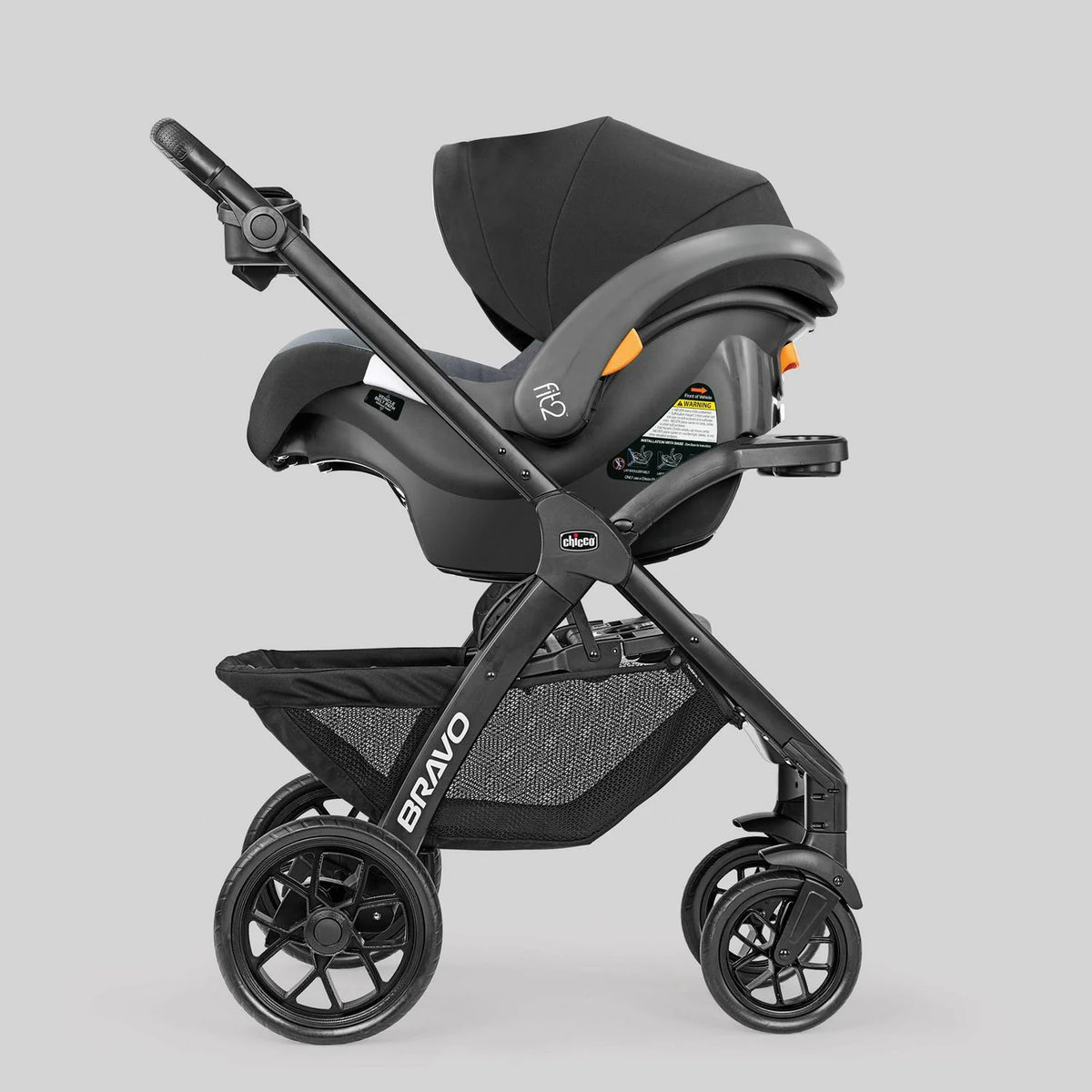 2026 NewChicco Fit2 Adapt Infant & Toddler Car Seat - Ember (Black). New