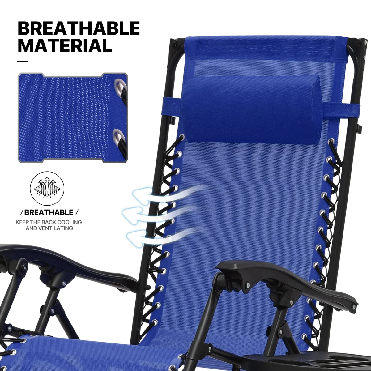 2026 NewMoNiBloom Zero Gravity Chairs Set of 2, Folding Outdoor Patio Beach Recliner with Canopy Shade & Headrest, Black