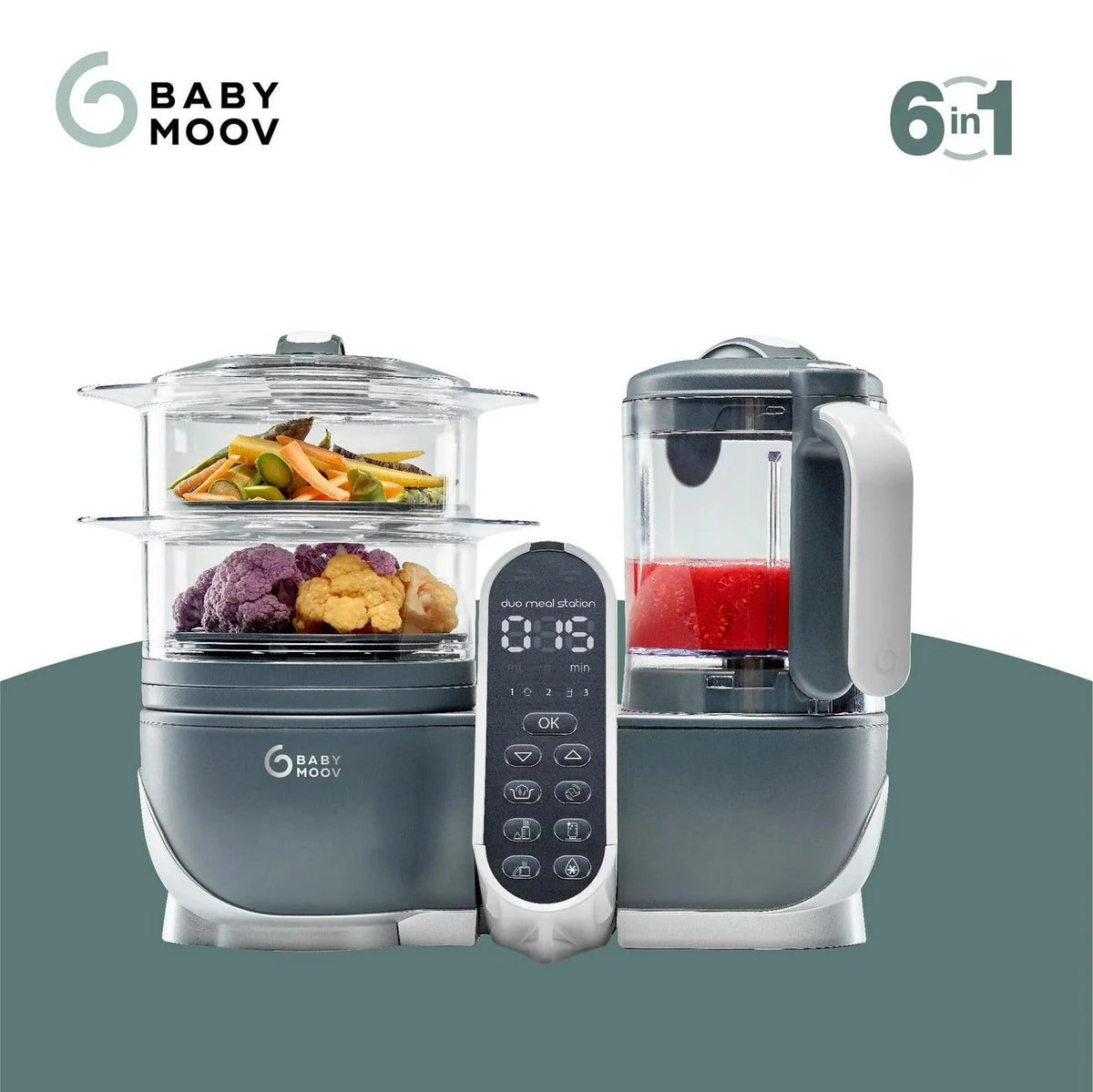 2026 NewBabymoov Duo Meal Station 6-in-1 multi-purpose baby food processor