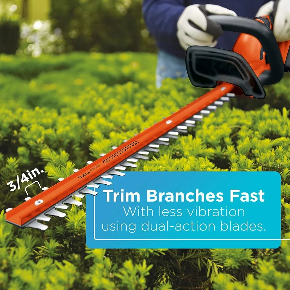 2026 NewBLACK+DECKER 40V MAX* Cordless Hedge Trimmer, 24-Inch, (LHT2436)
