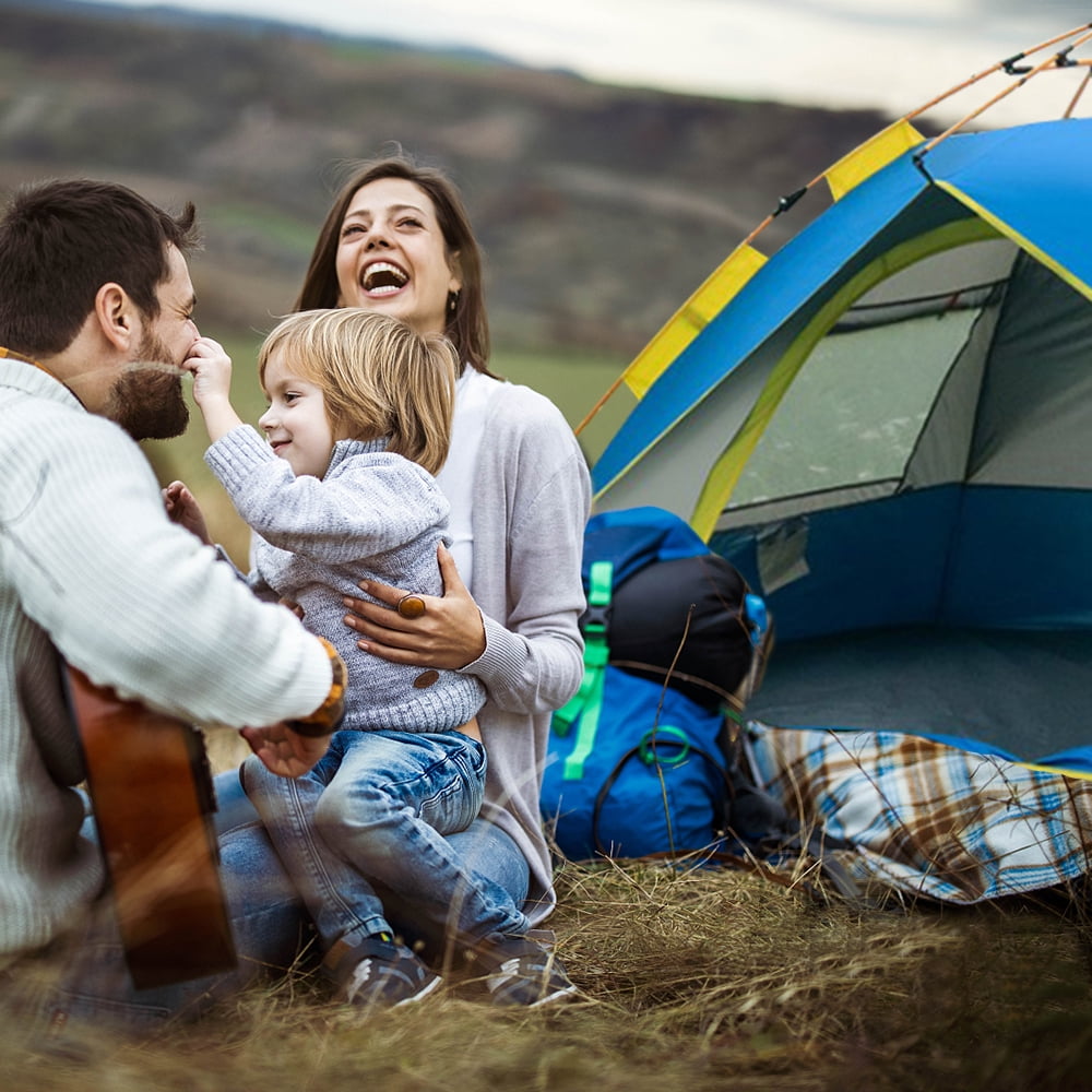 Outdoor Pop-up Tent Waterproof Portable Instant Automatic Camping Tent Suitable for 2-3 / 3-4 People Family Tent Camping Hiking Backpacking Travel