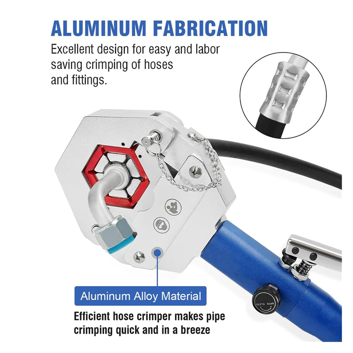 Hydraulic Hose Crimper AC Crimping Tool Machine 71500 Handheld Hydraulic Hose Crimping Tool ,Durable Material
