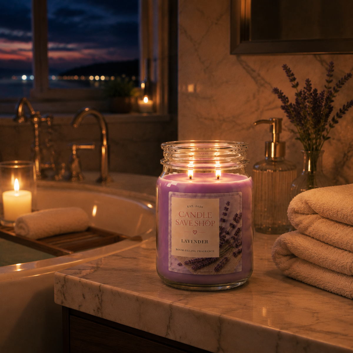 Lavender Serenity Scented Candle