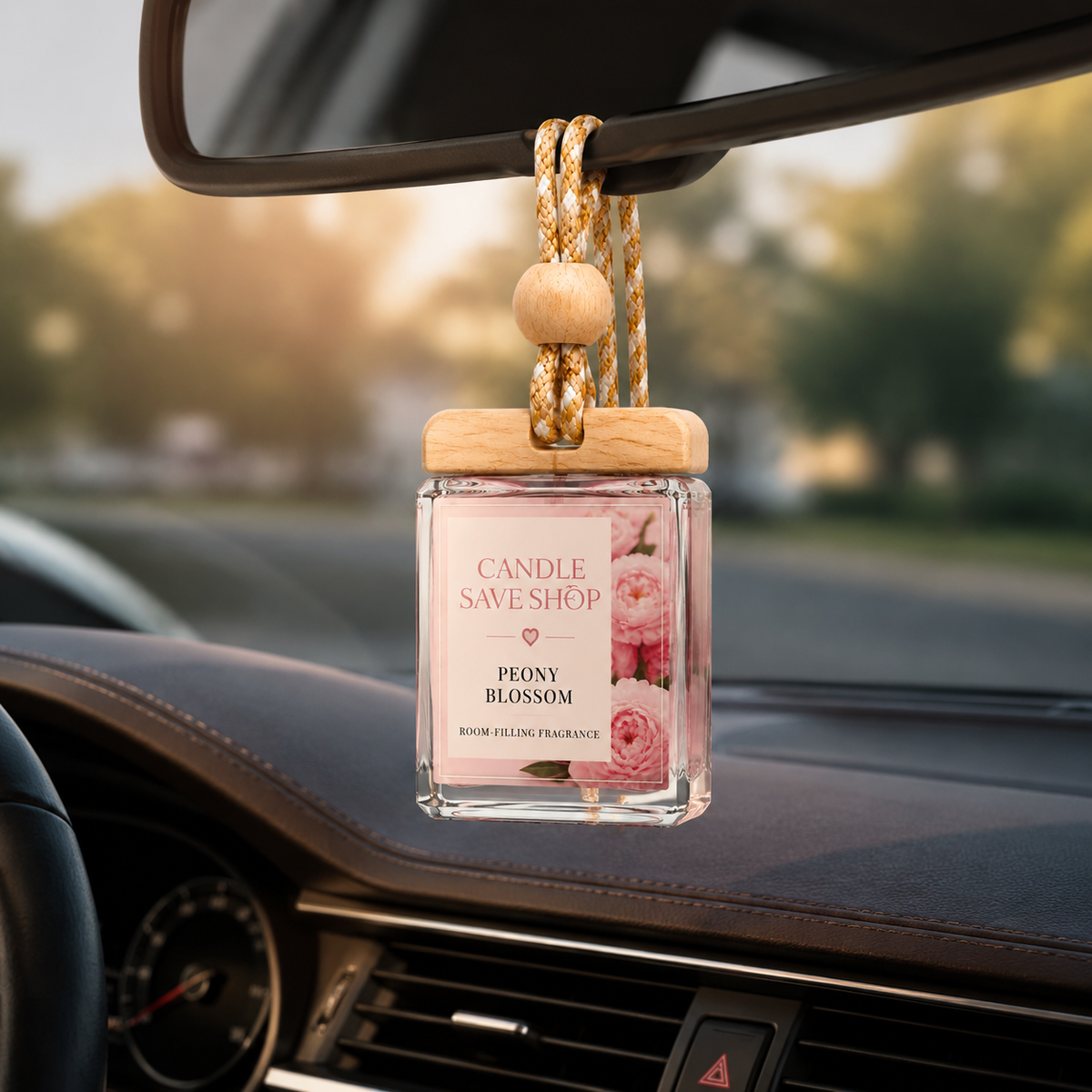 Peony Blossom Car Air Freshener