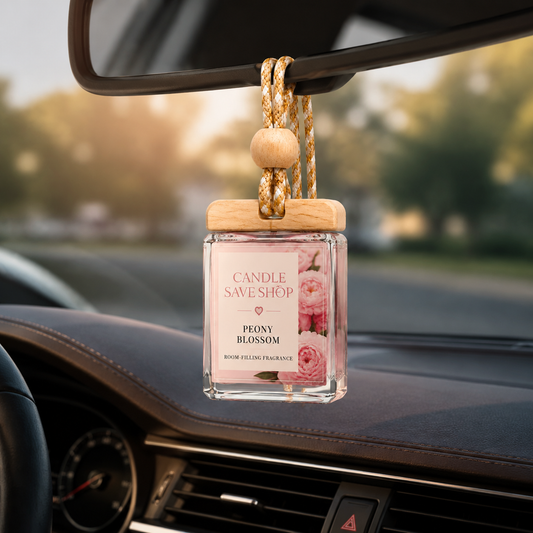 Peony Blossom Car Air Freshener