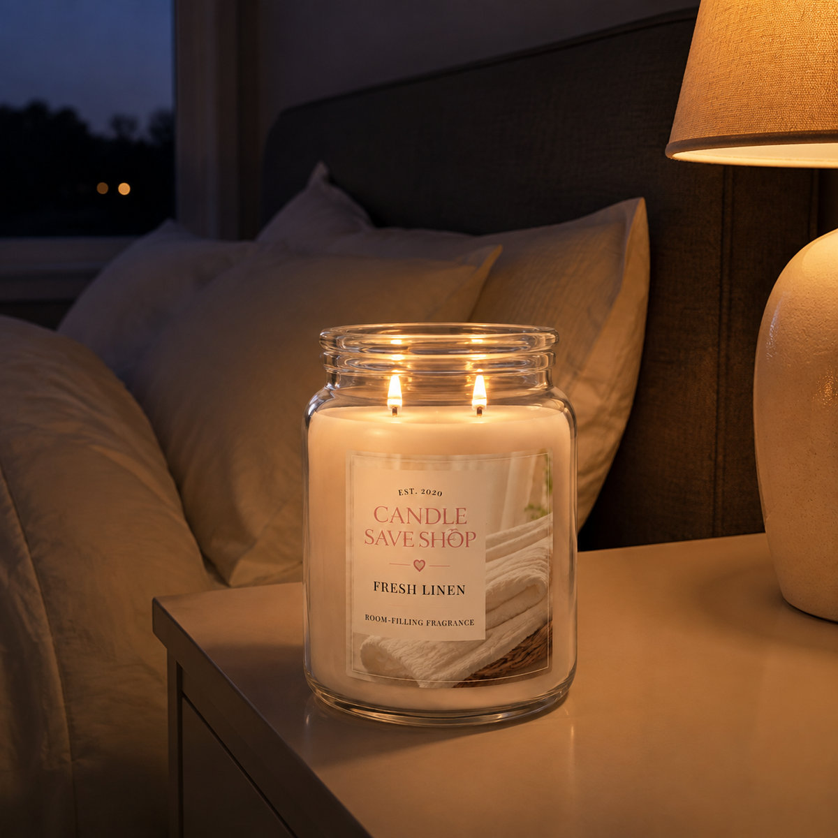 Fresh Linen Scented Candle
