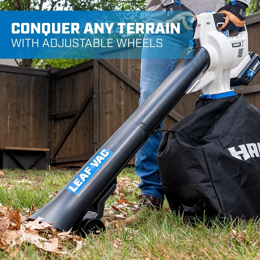 2026 NewHART 40V Cordless Leaf Vacuum Kit, (1) 4.0Ah Lithium-Ion Battery