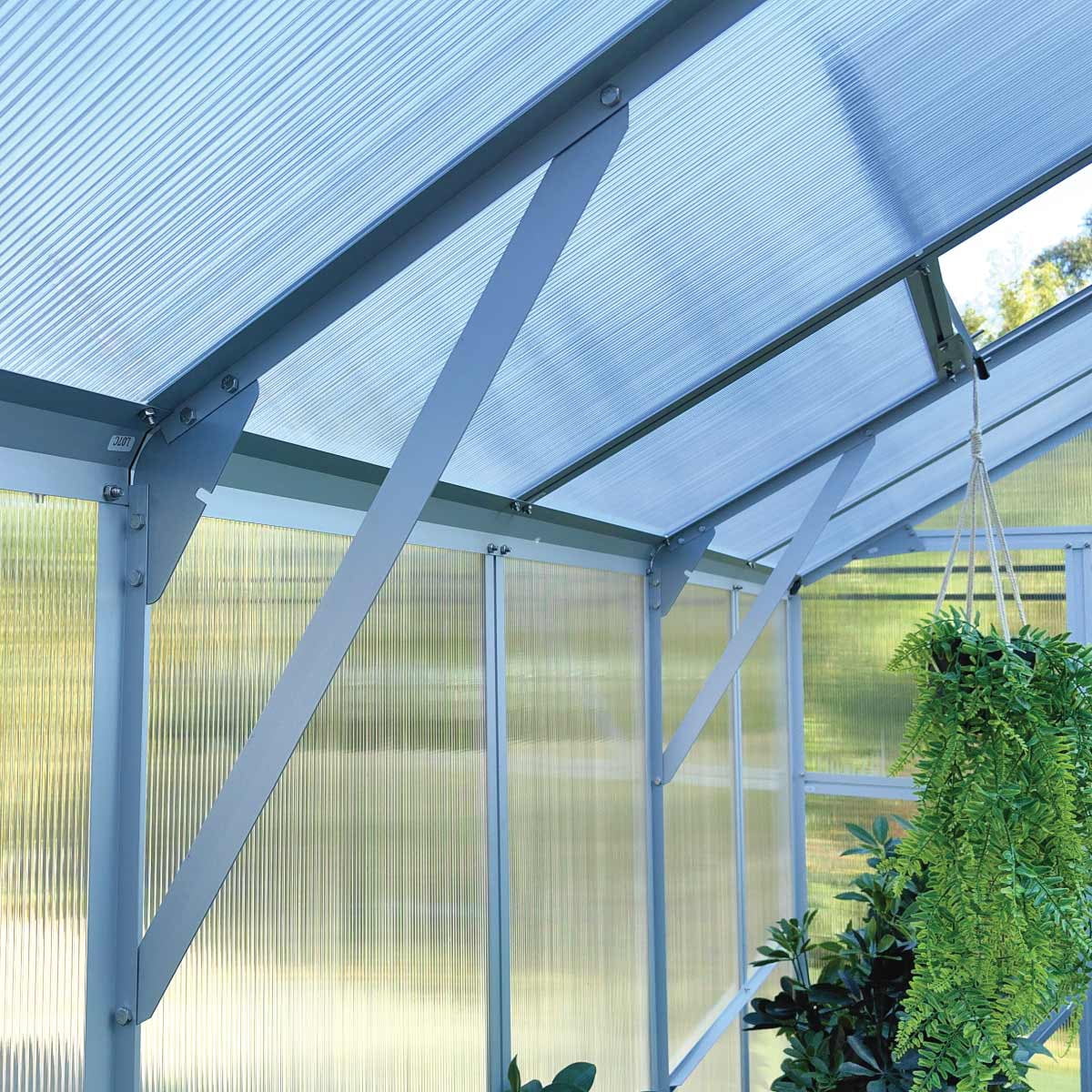 TMG Industrial Pacific Series 10' x 14' Premium Greenhouse, 8.4' Height, Aluminum Frame, Polycarbonate Roof and Walls, Slide & Lock System, TMG-GHP1014