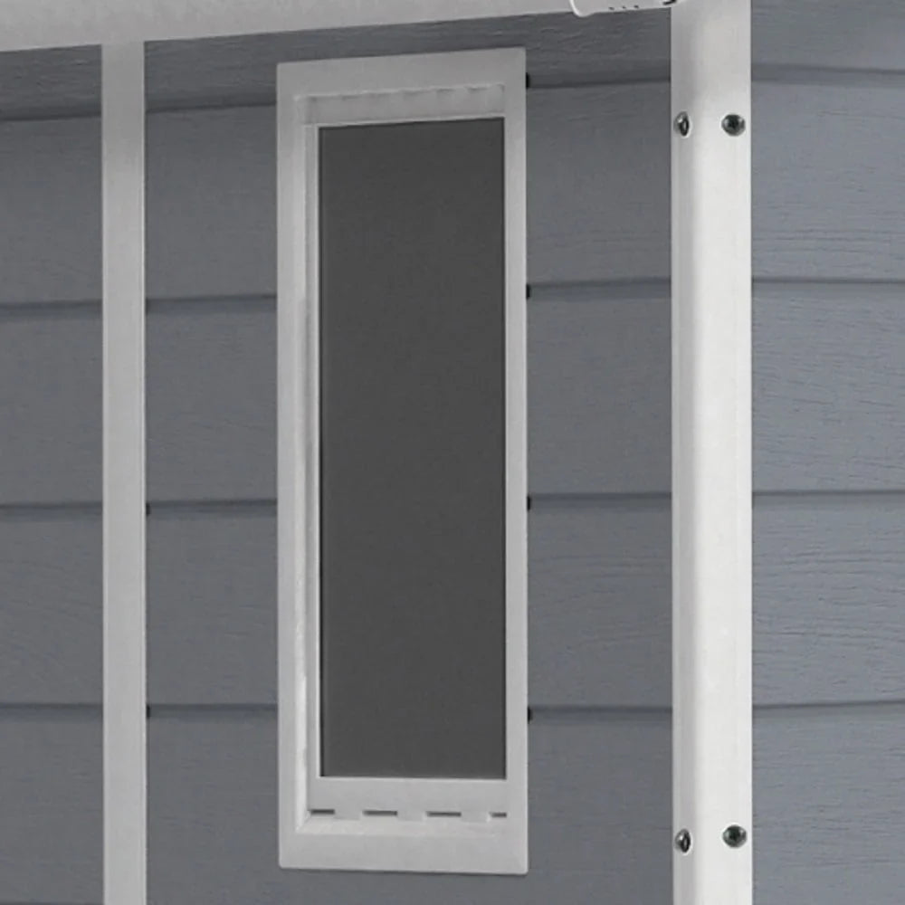 2026 NewKeter 213413 Manor DD 6 X 8 Foot All Weather Outdoor Storage Shed, Grey