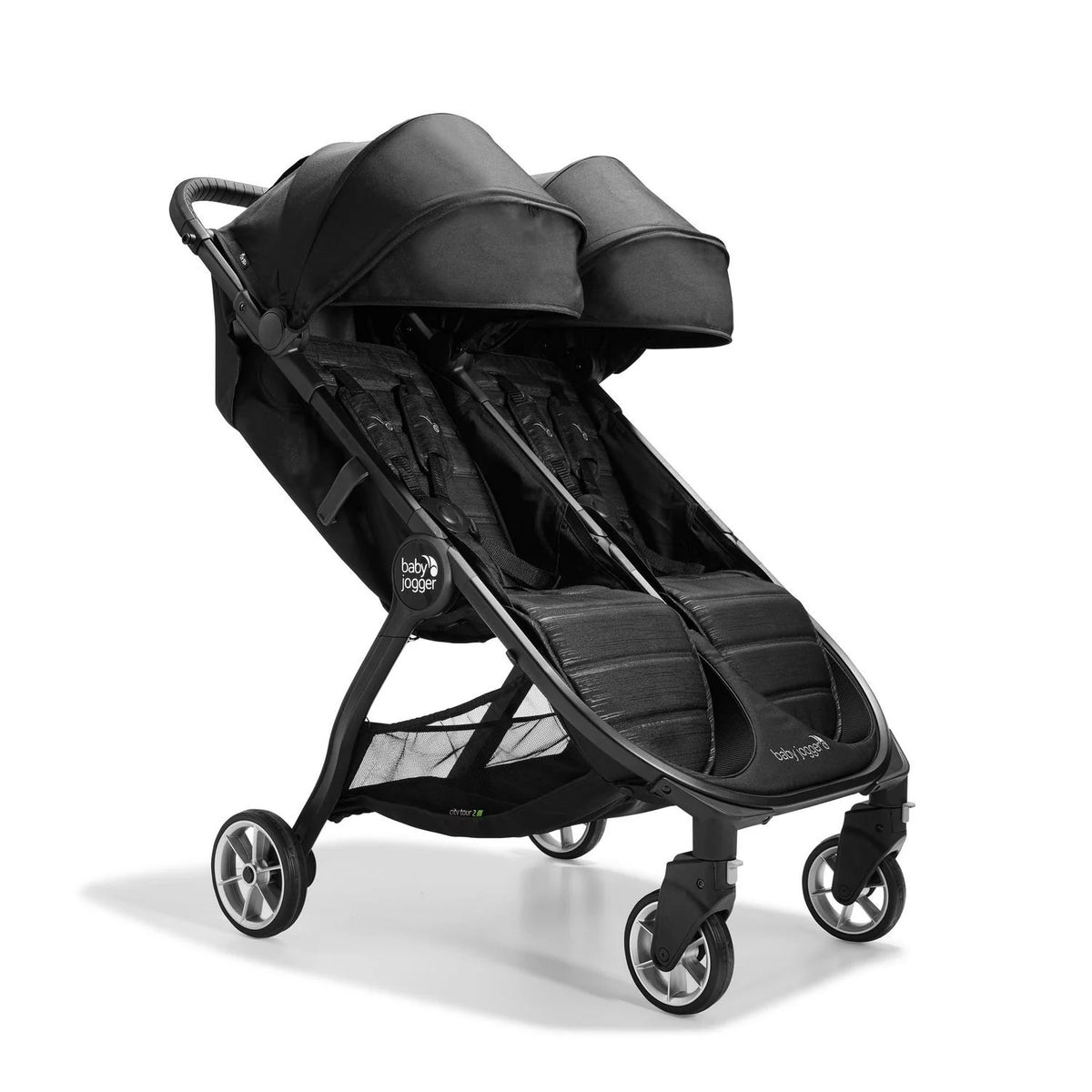 2026 NewBaby Jogger City Tour 2 Double Stroller. Pitch Black