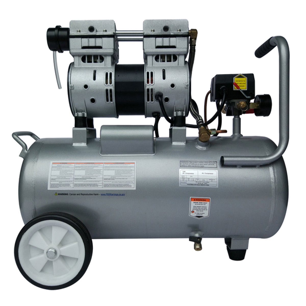 California Air Tools 8010A Aluminum Tank Air Compressor | Ultra Quiet, Oil-Free, 1.0 hp, 8 gal