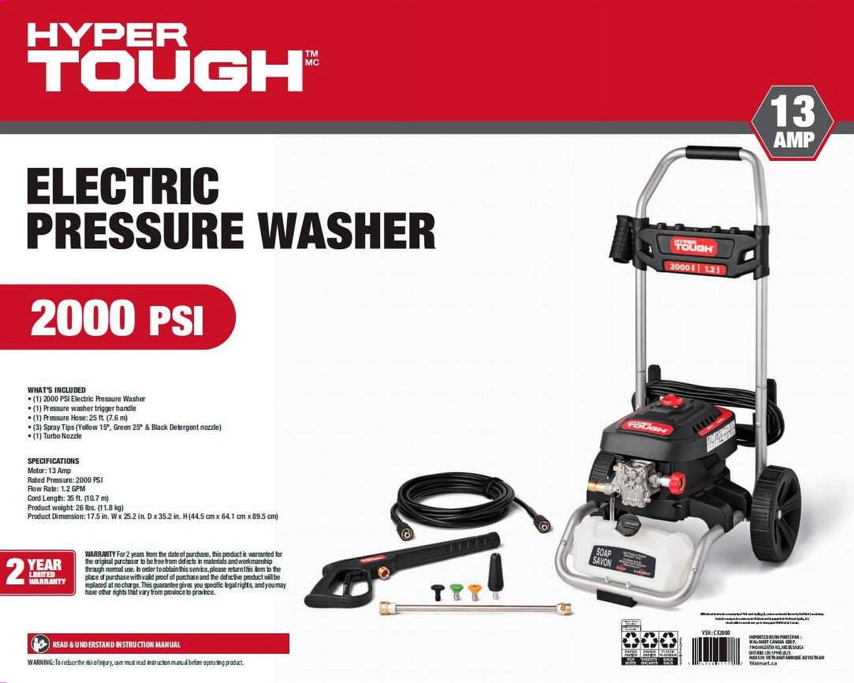 2000PSI Electric Pressure Washer