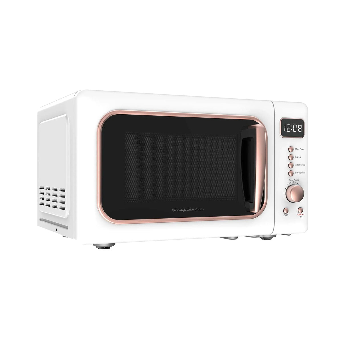 2026 NewFrigidaire 0.7 Cu. Ft. Retro Countertop Microwave Oven, Black and Gold