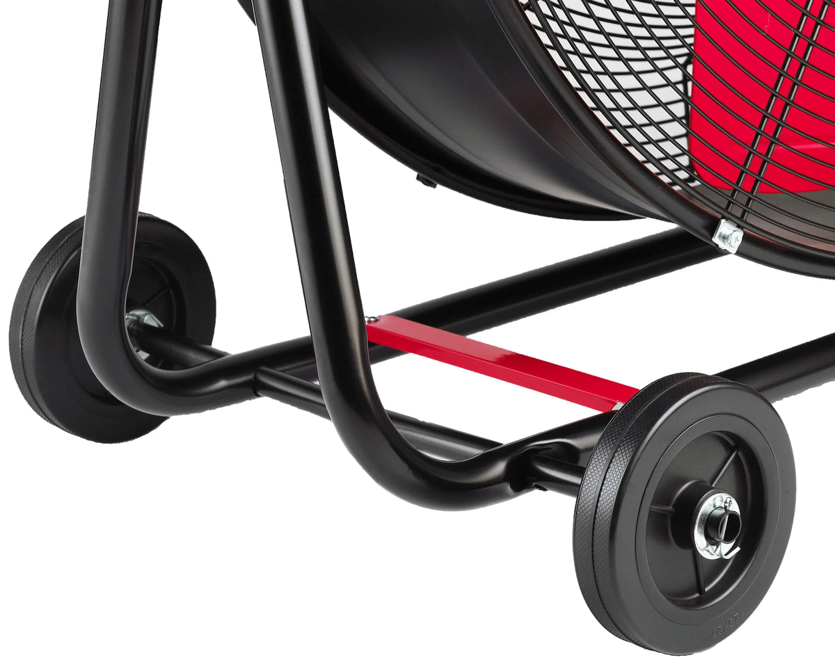 2026 NewHyper Tough New 30 inch High Velocity Tilted Drum Fan Red & Black
