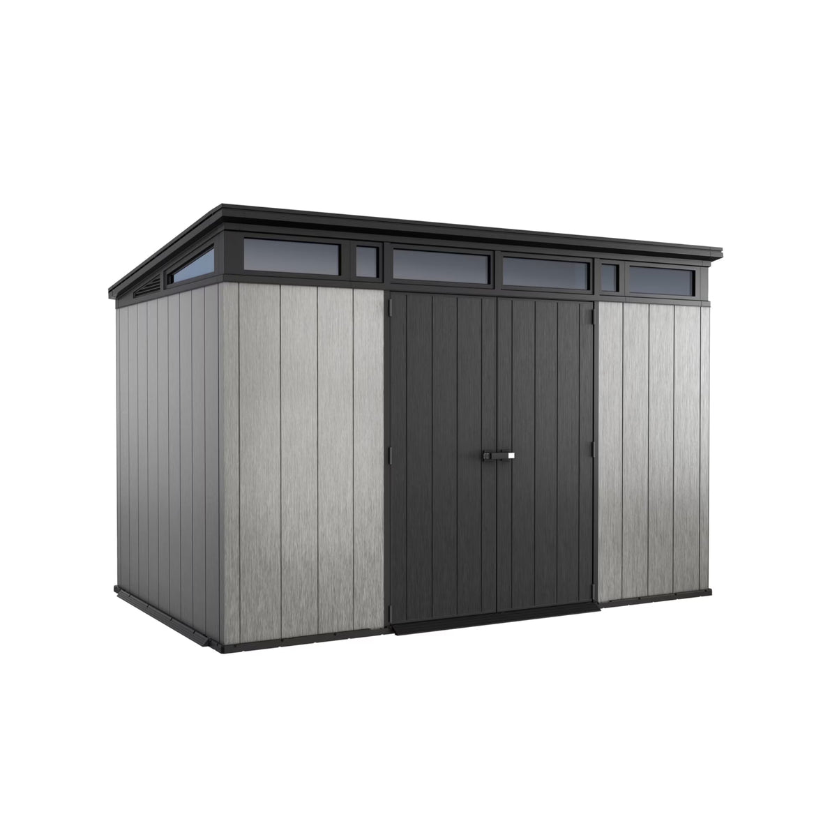 2026 NewKeter Artisan 9x7 Foot Large Outdoor Shed & Floor w/Modern Design, Grey