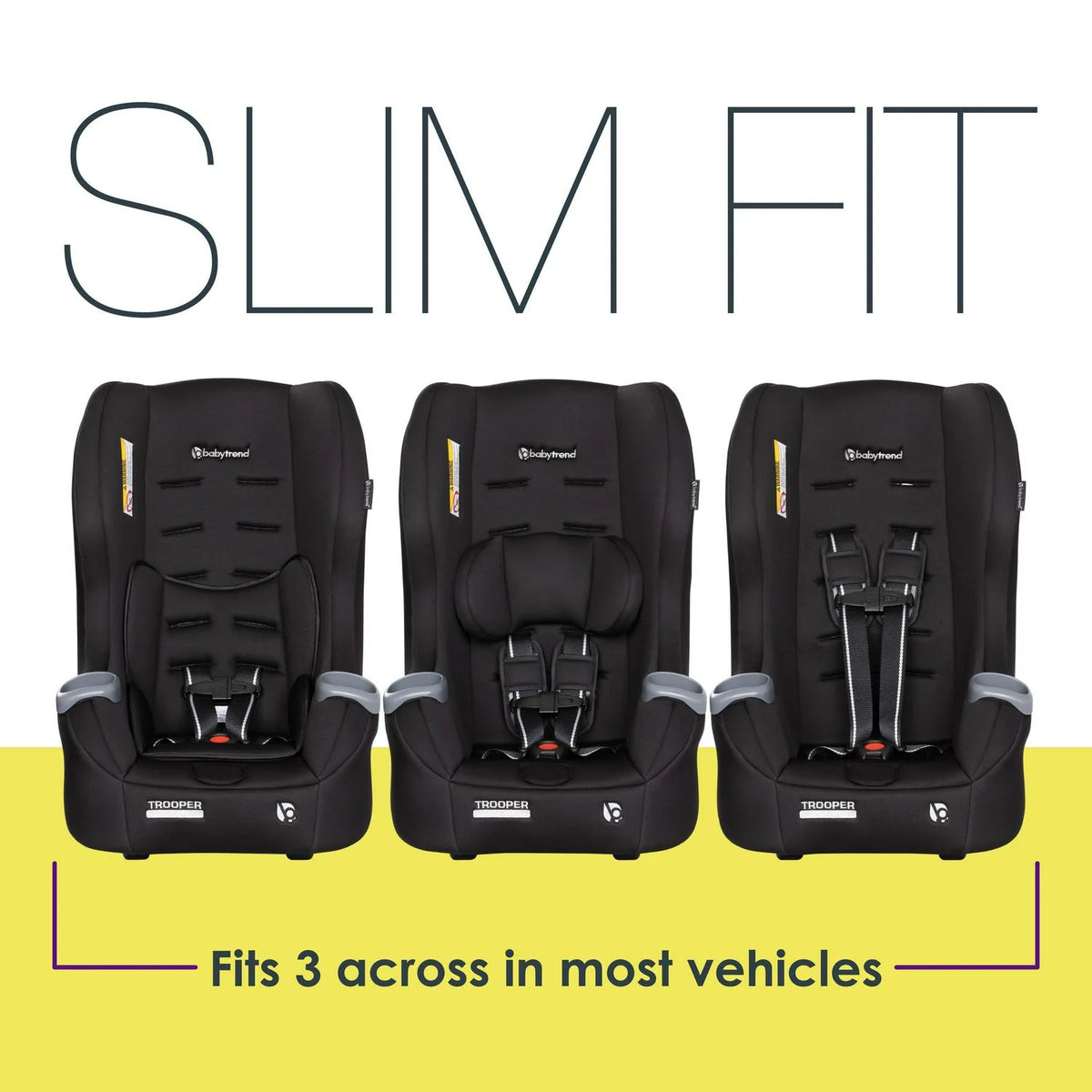 2026 NewBaby Trend Trooper 3-in-1 Convertible Car Seat - Desert Black