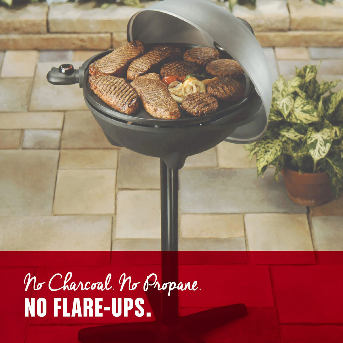 George Foreman Silver 12+ Servings Upto 15 Electric Grill