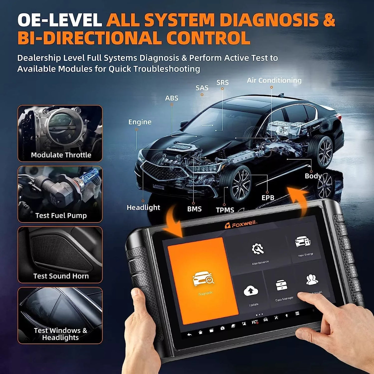 FOXWELL Car Diagnostic Tool w/ BM310