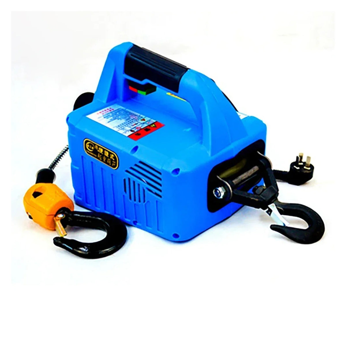 500KG Electric Hoist Portable Electric Hand Winch Traction Block Electric Steel Wire Rope Lifting Hoist Towing Rope