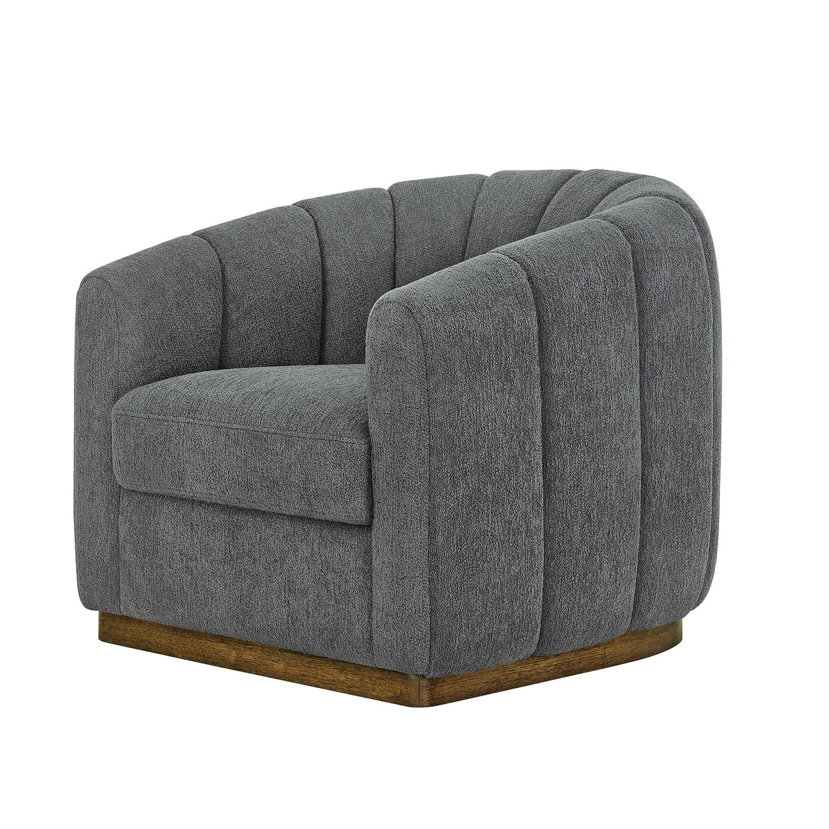 2026 NewBetter Homes & Gardens Lillian Accent Swivel Chair, Cream Linen