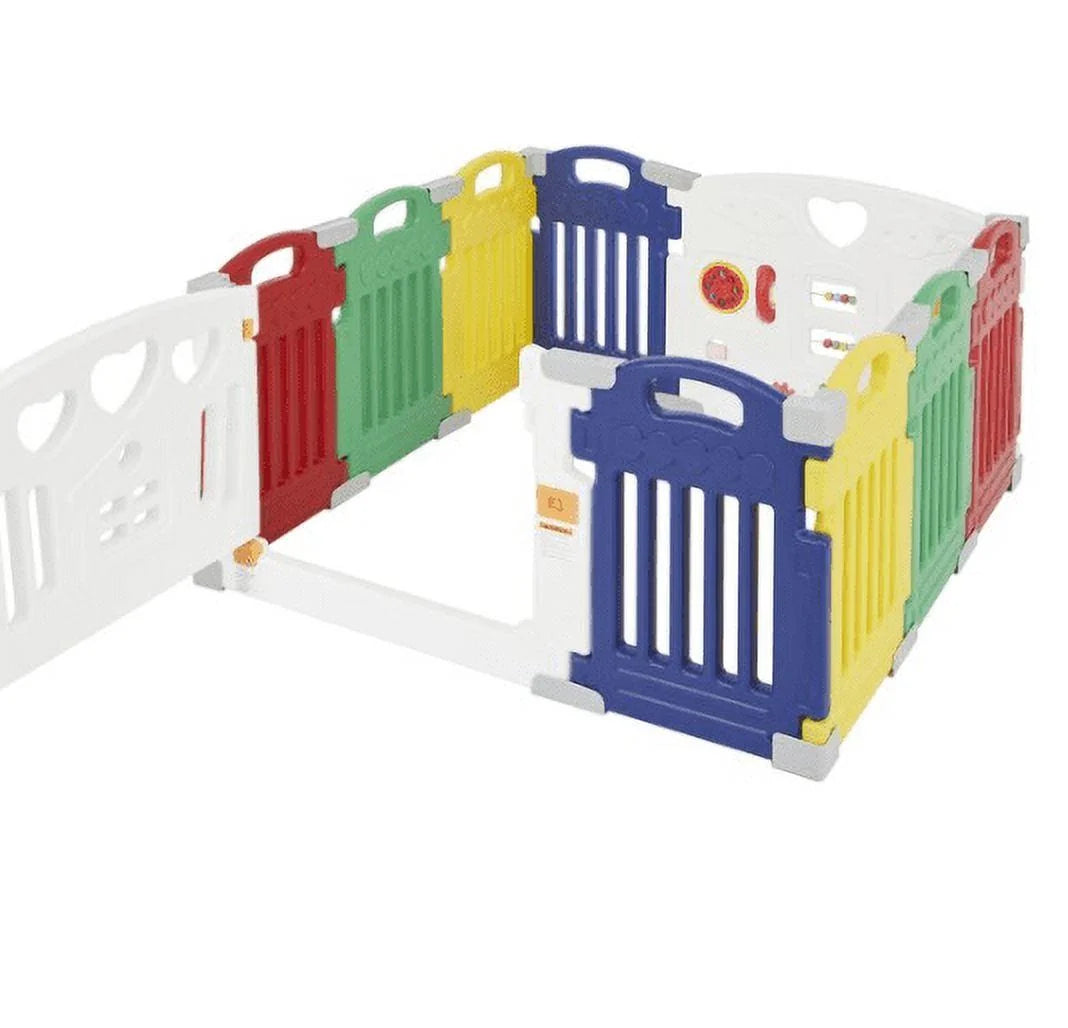 2026 NewDream On Me Imagination Station 10 Panel Playpen. (Model # 398-Multi)