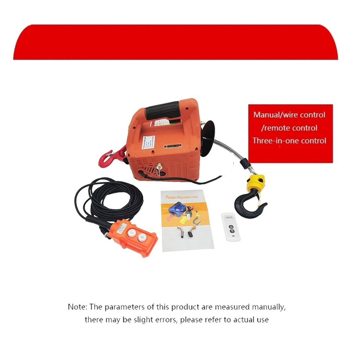 500kg Remote Control Crane Hoist Wire Rope Electric Hoist Aluminum Shell Hoist Household Indoor Small Crane Hoist ,Powerful Pulling Performance
