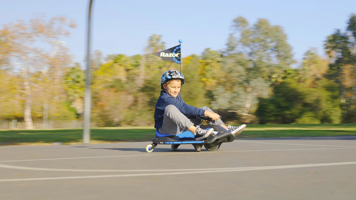 Razor Crazy Cart Shift - 12V Electric Drifting Go Kart for Kids - New High/Low Speed Switch and Simplified Drifting System